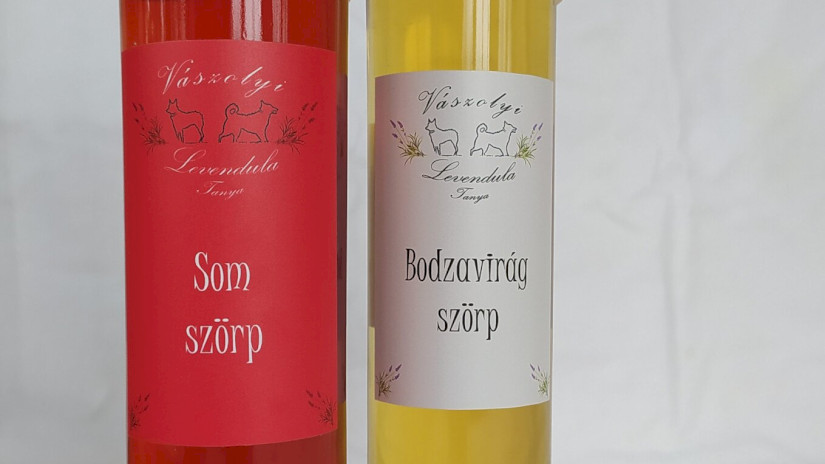 Vászolylevendula - som és bodzavirág szörp