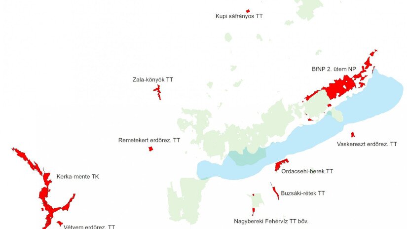 Védelemre tervezett területek - BfNPI (2021. február)