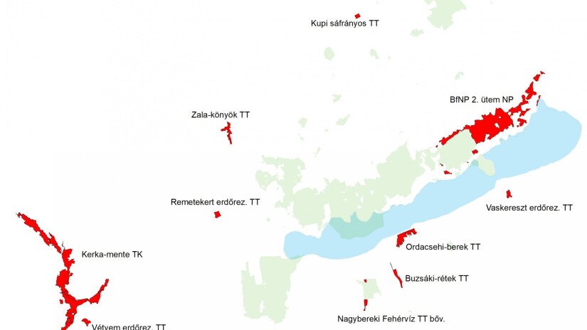 Védelemre tervezett területek - BfNPI (2021. február)