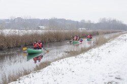 Wassertour durch den Abflusskanal in Hévíz