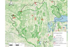 Zala vármegye - lápok térképe