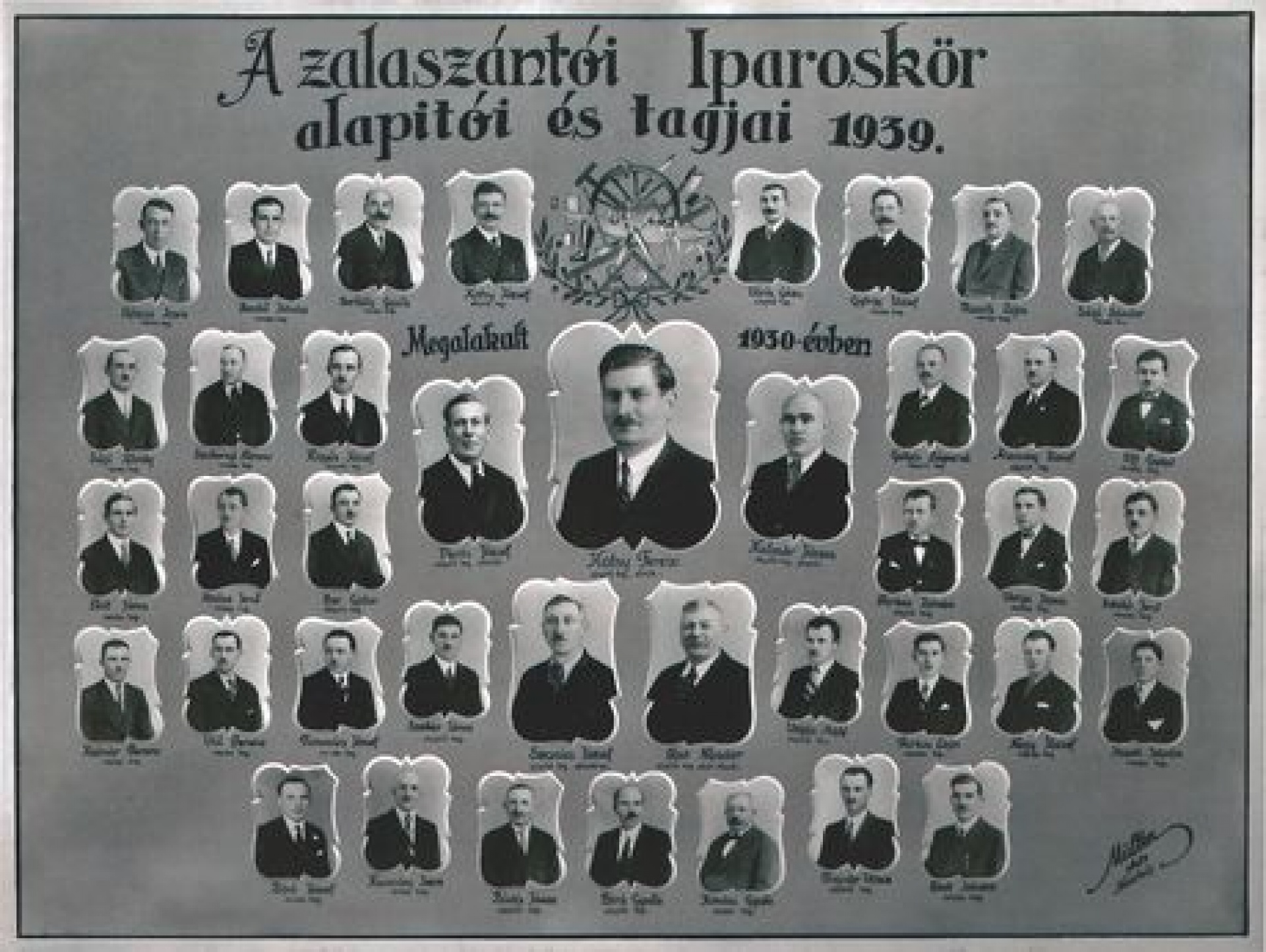 Zalaszántói Iparoskör tablókép 1939